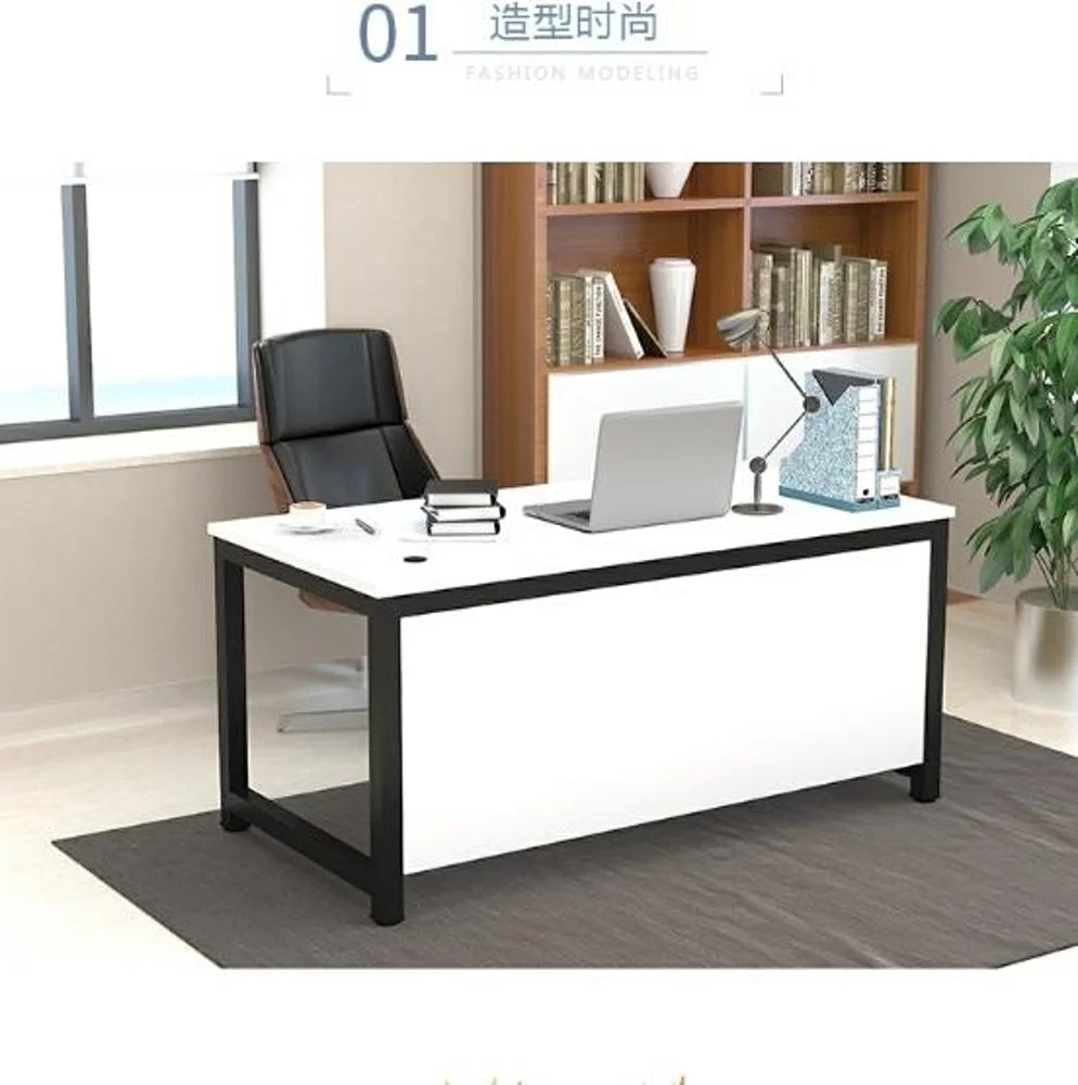 COMPUTER DESK PURE WHITE (120*60*74H) ZZ101