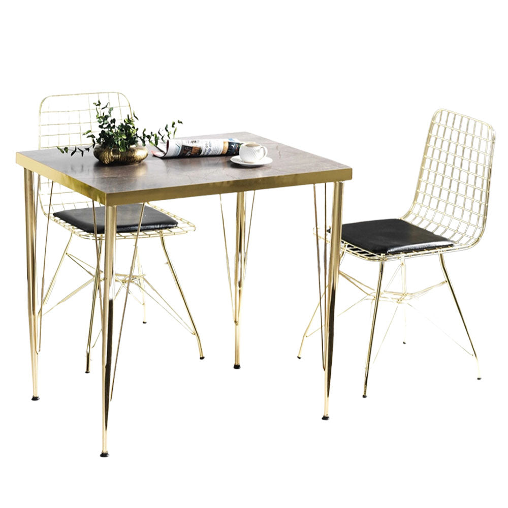 Violet gold table chair set , 90X60 (ZS4-164) / made in eu