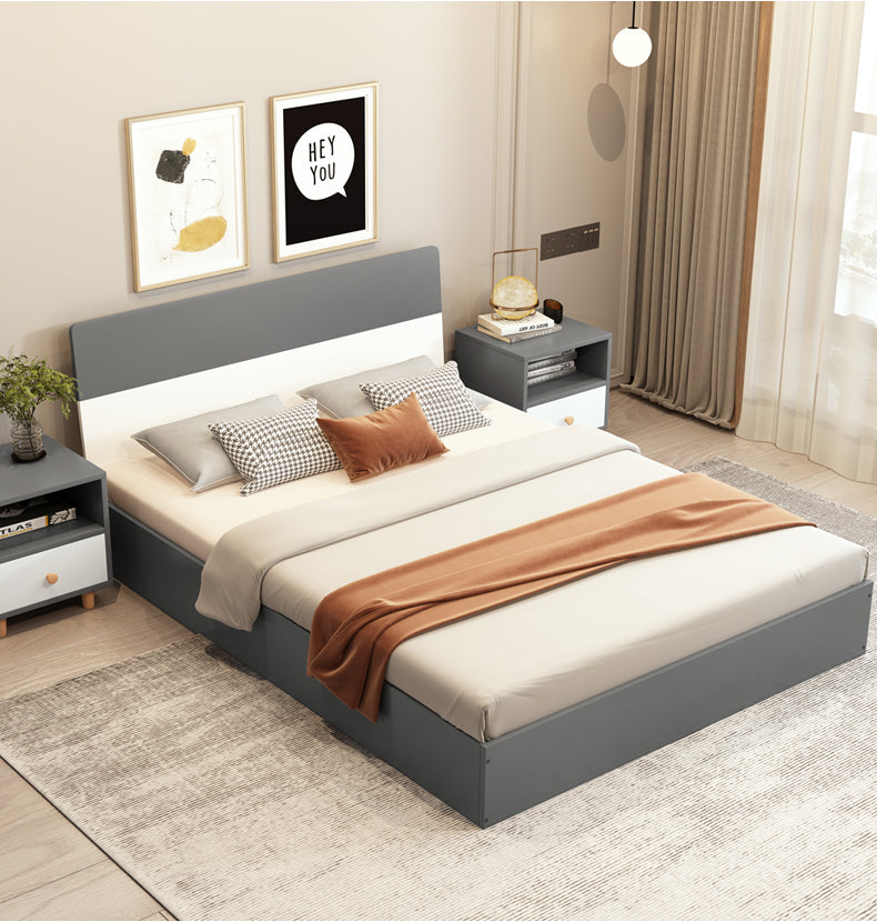 KA01 Bed pure white king (180*200*85)