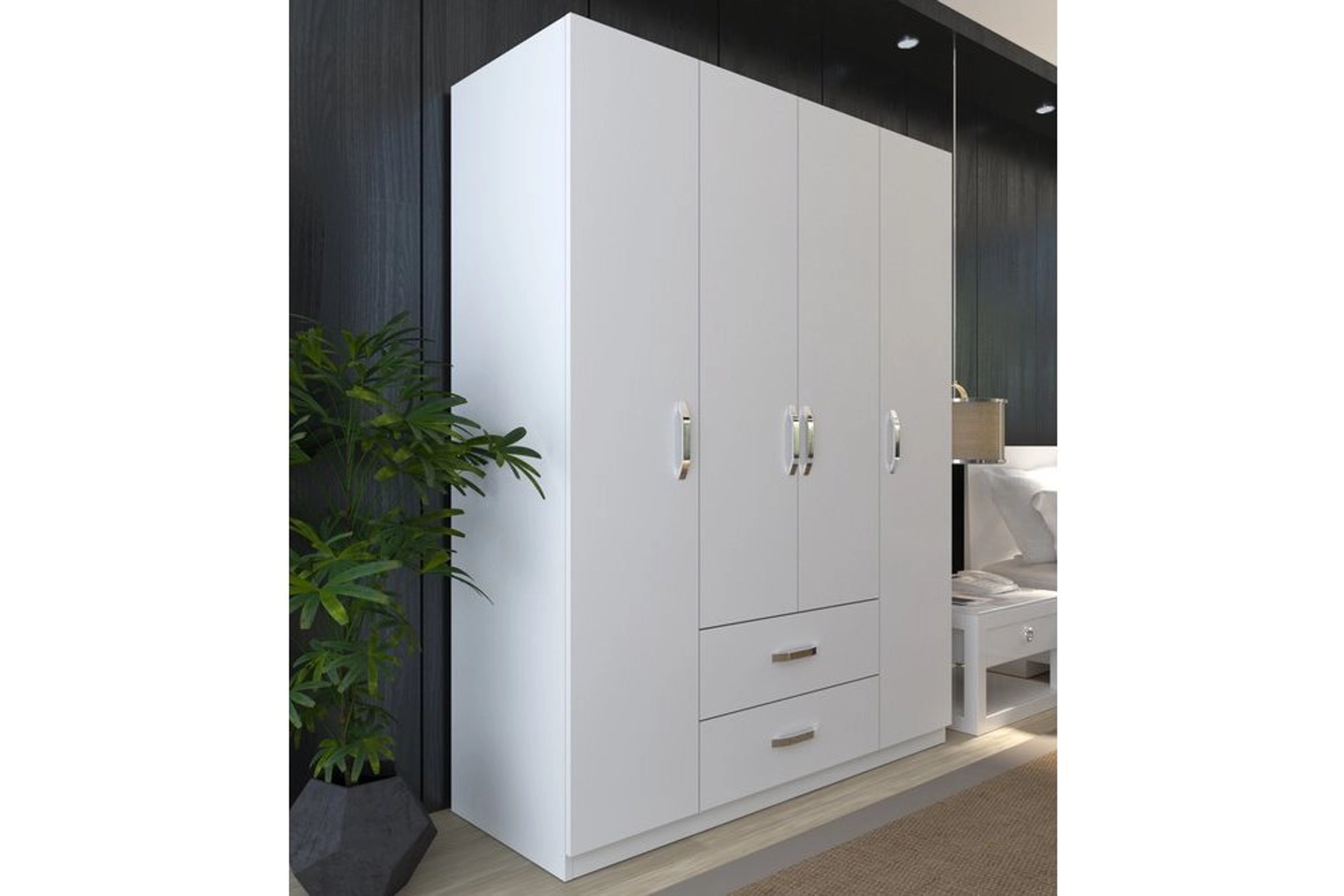 Wardrobe, 4 doors with 2 drawers (MF5-112) / made in eu