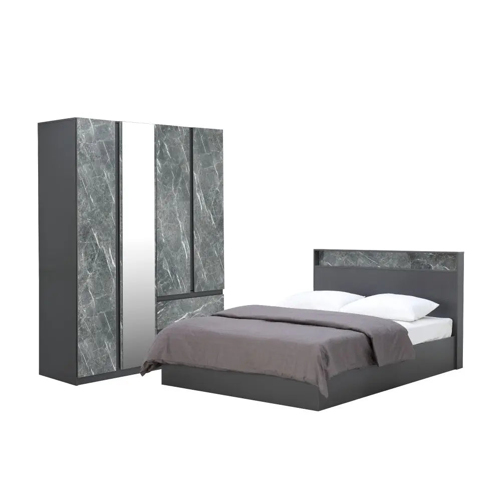 FURINBOX CHAMP BEDROOM SET 5 FT