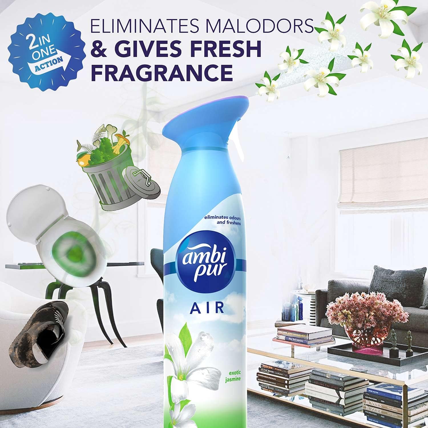 Ambi Pur air effects room air freshener 275g (EXOTIC AND JASMINE)