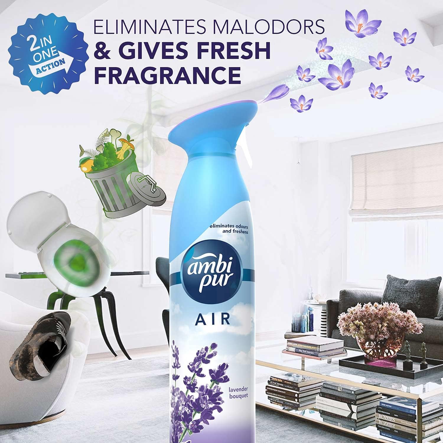 Ambi Pur air effects room air freshener 275g ( LAVENDER BOUQUET)