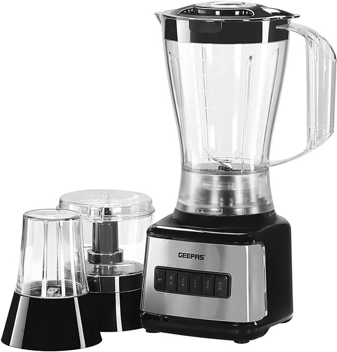 GEEPAS 3 IN 1 STAINLESS STEEL BLENDER GSB44017