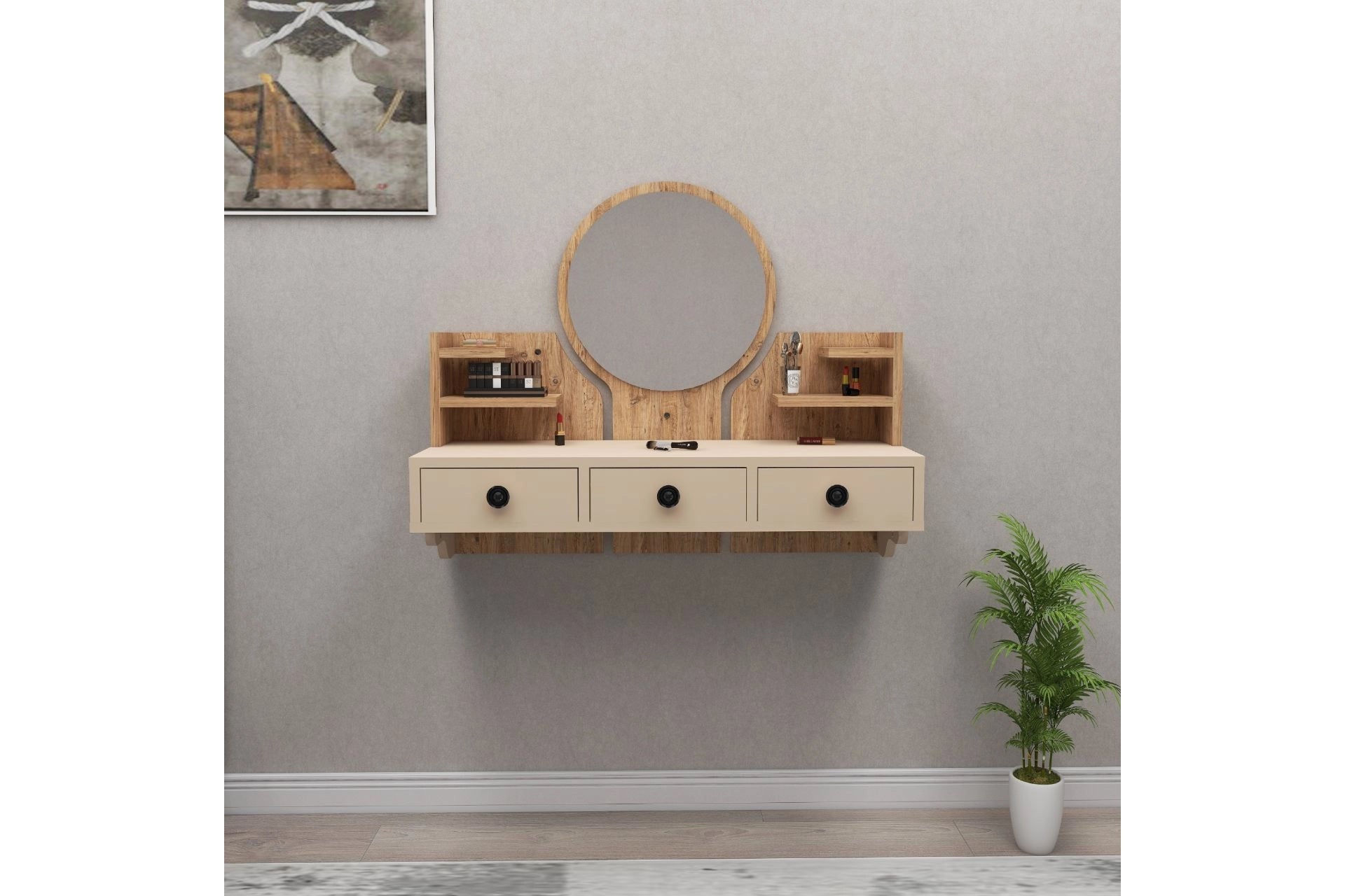 Arnetti̇ poli̇na make-up table, beige (TT3-882) / made in eu
