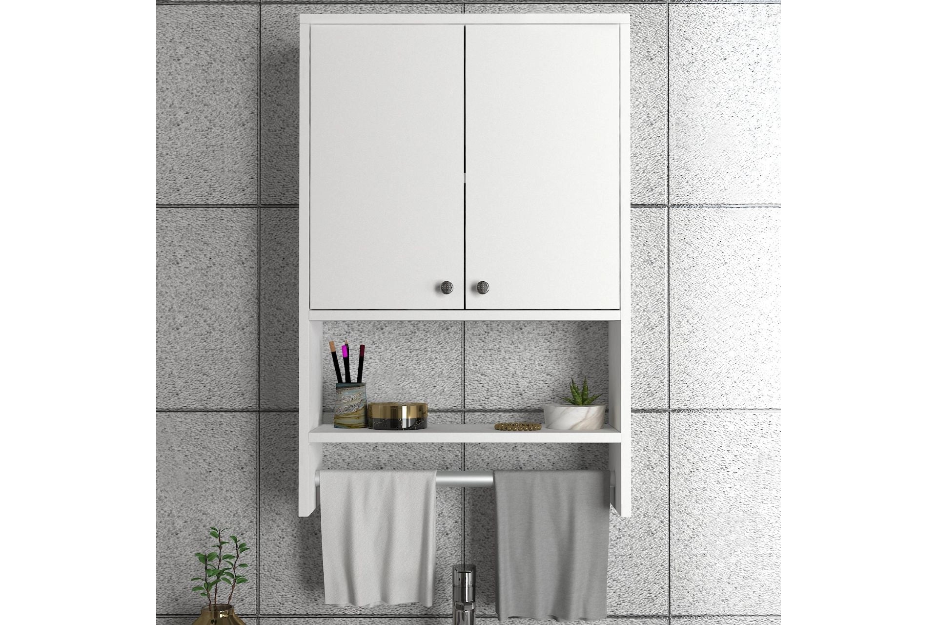 Vira bathroom cabinet, white (DI3-443) / made in eu