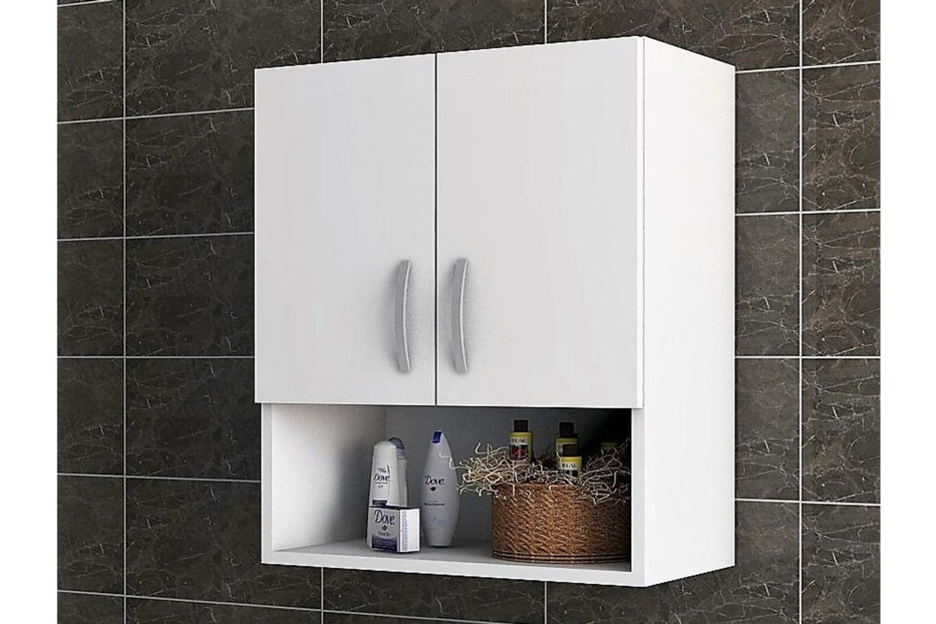 Aqua top bathroom cabinet, white (CT4-118) / made in eu