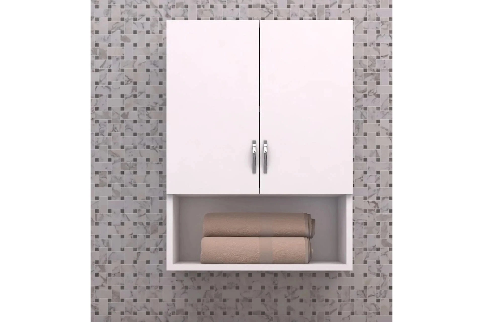 Defne washing machine top cabinet, white (IC4-679) / made in eu