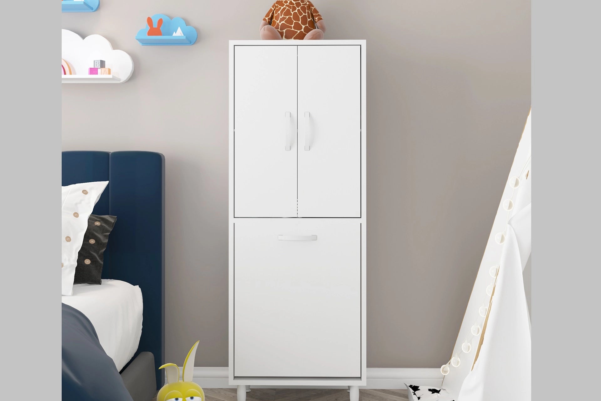 Breeze laundry basket organizer bathroom cabinet (RD3-268) / made in eu