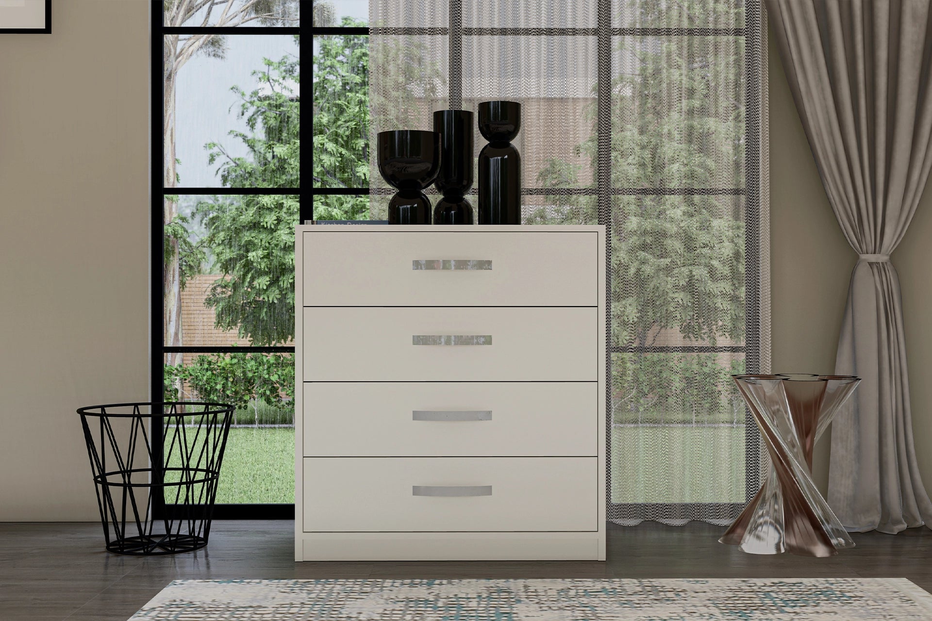 Bedroom set, white, with 6 doors (MF5-290) / Made in Eu