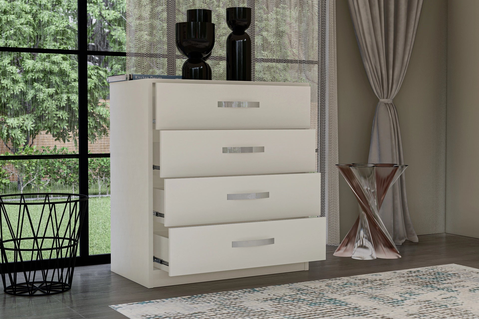 Bedroom set, white, with 6 doors (MF5-290) / Made in Eu