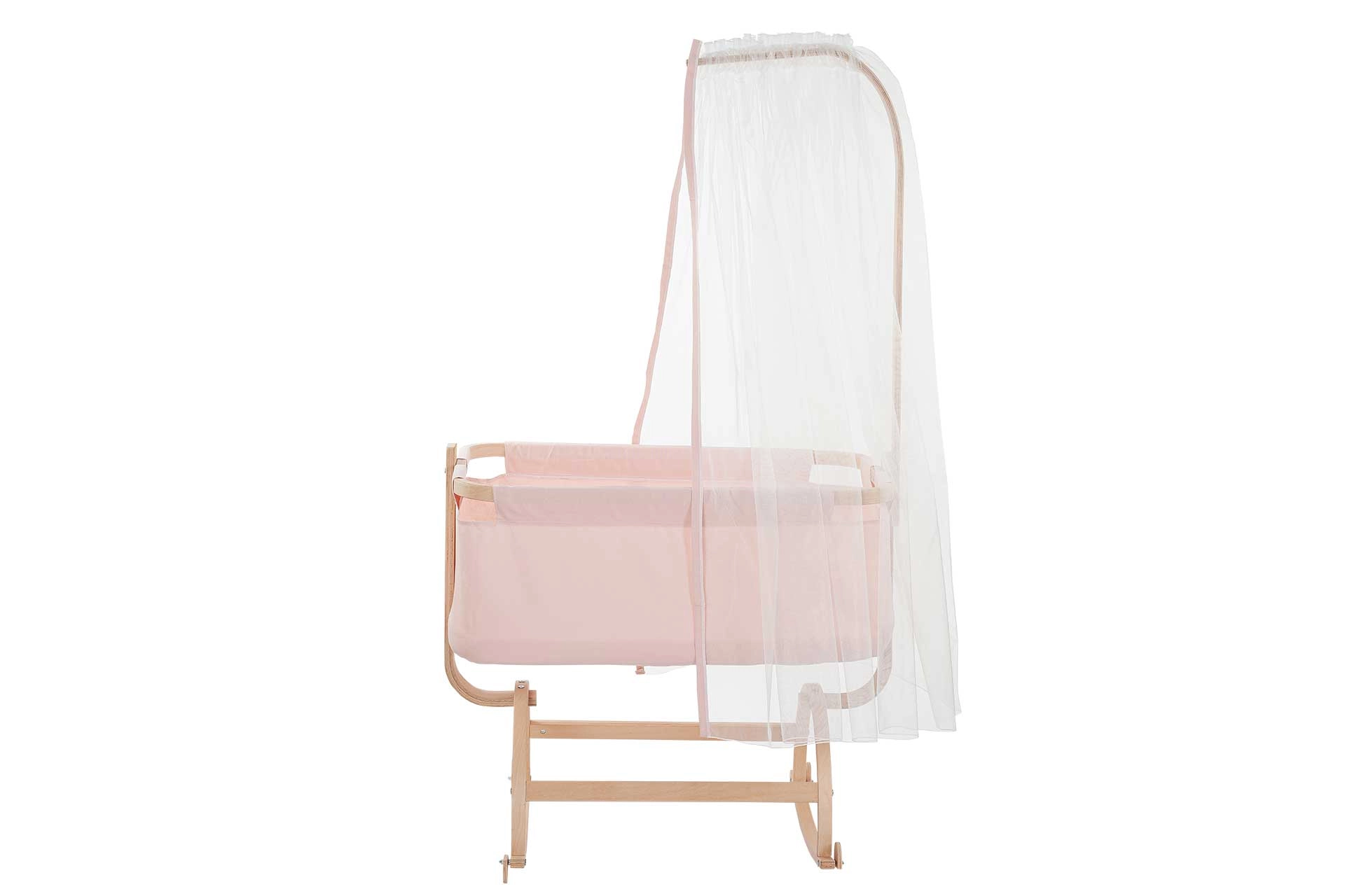 Babycom vega rocking cradle, pink, 46x82 (BB4-168) / made in eu