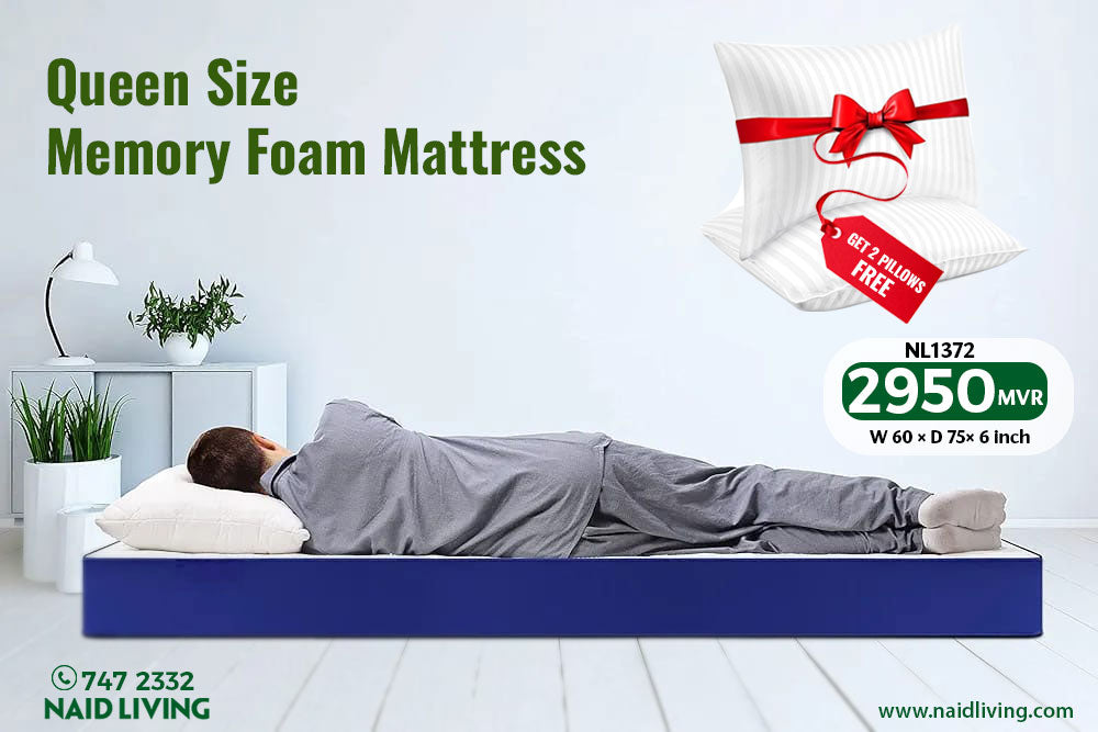 Mattress queen + 2pillow free (S.K.J Life - H.R Foam)