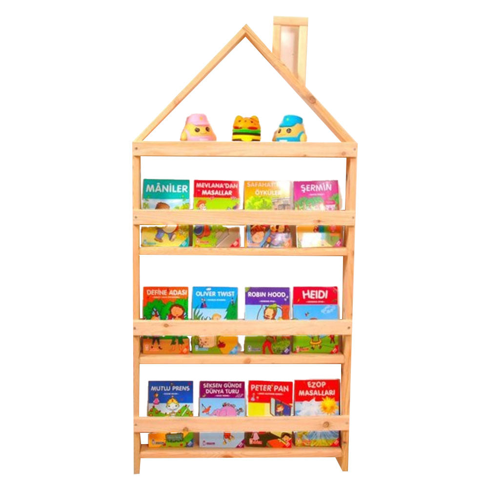 Kids room educational montessori bookshelf (KU4-137) / made in eu