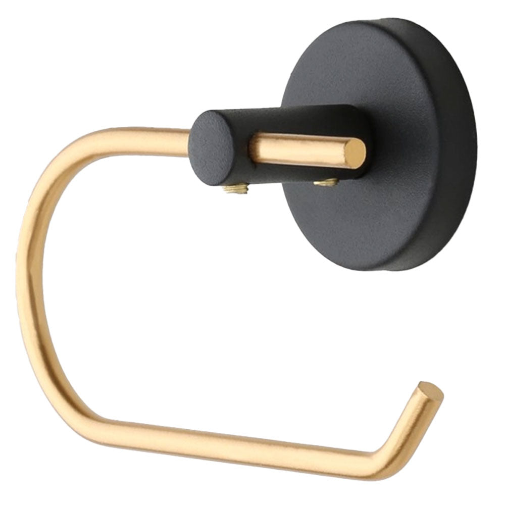 May bathroom gold light toilet paper holder, black (YM2-105)