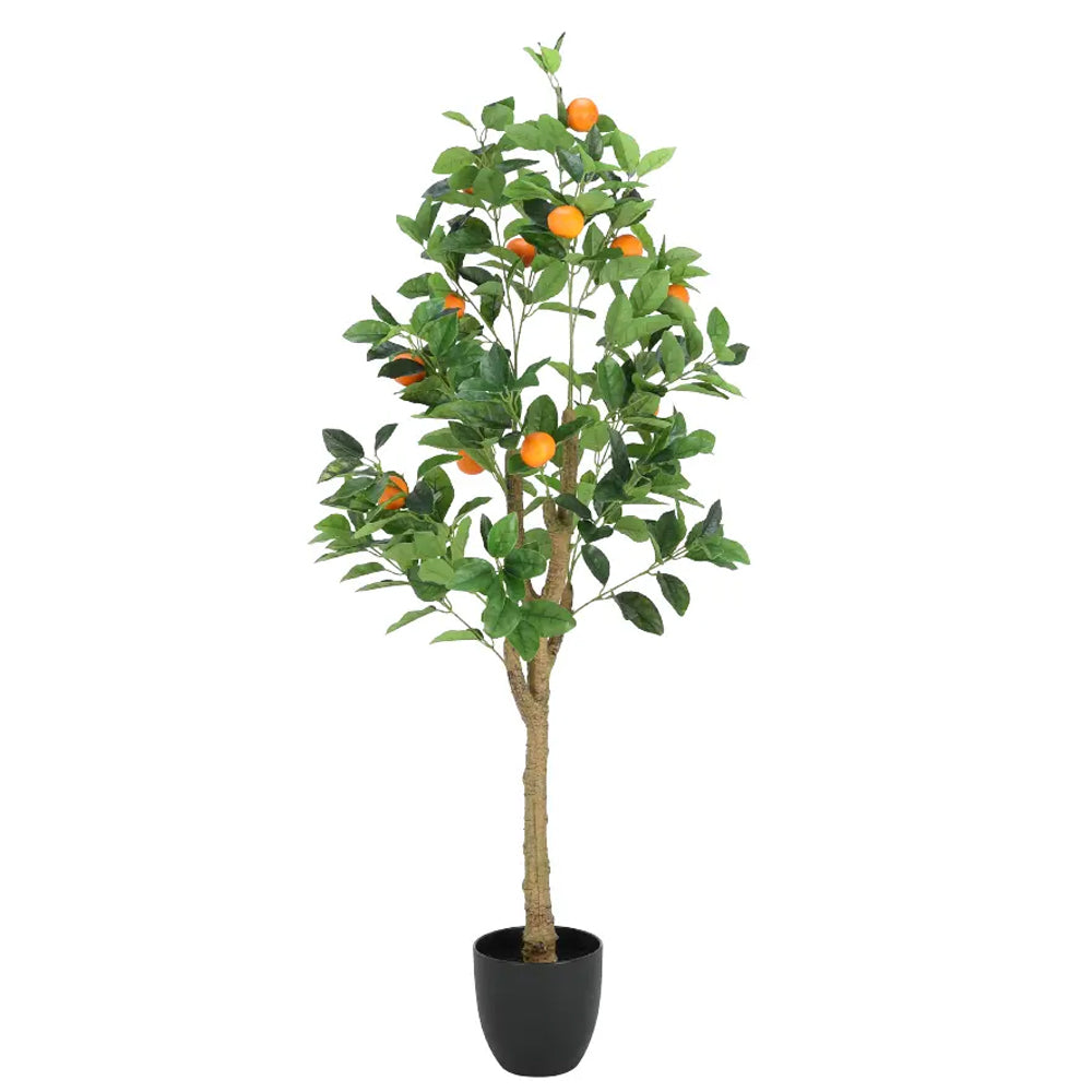 ORANGI Orange Tree In Pot Height 130 cm - Green - Artificial