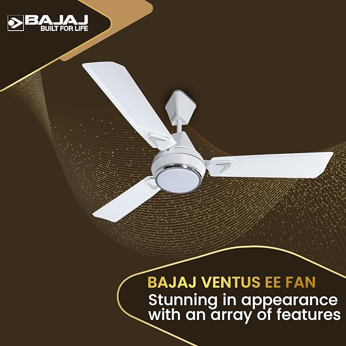 BAJAJ VANILLA WHITE CEILING FAN 1200MM - VENUS - 48'' (130050)