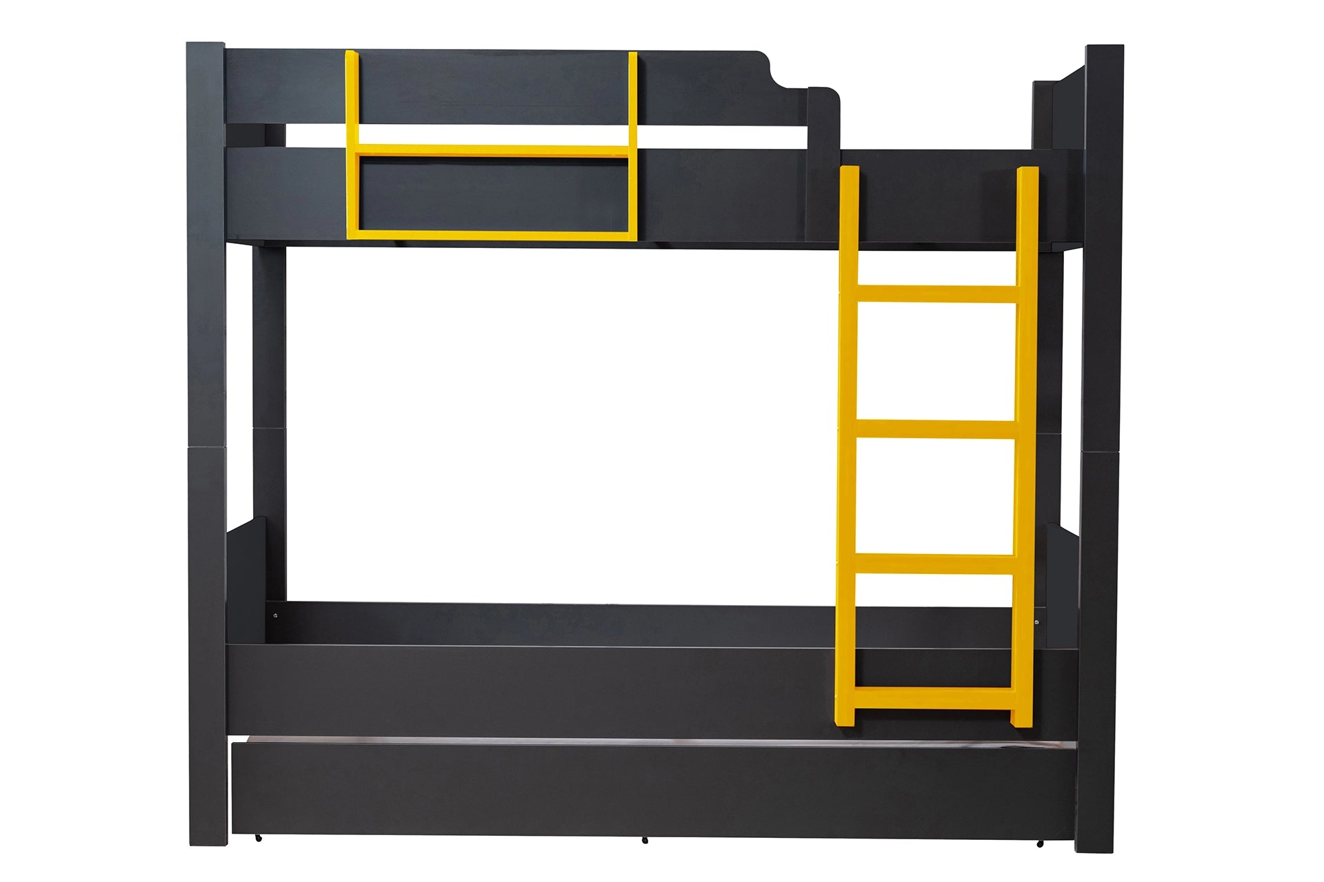 Asya bunk bed with puppy, anthracite yellow, 90X190 (OA3-8312) / made in eu