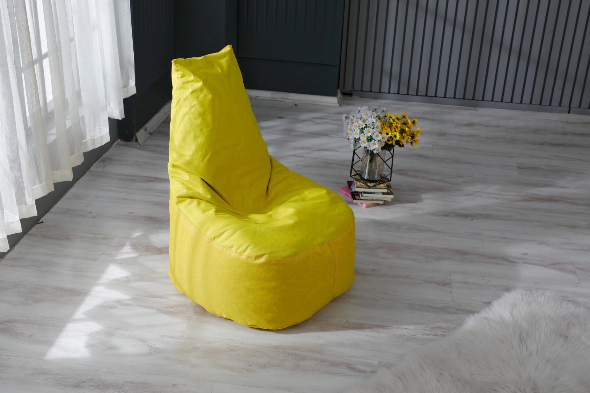 Bean bag sofa, yellow (ic4-859)