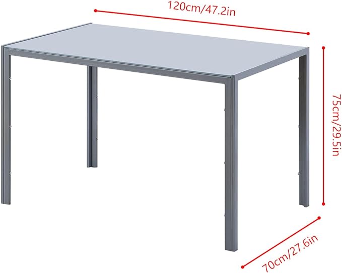 Dining set grey 120x70CM 4 Chairs + 1 Table(DA138 - DA258)