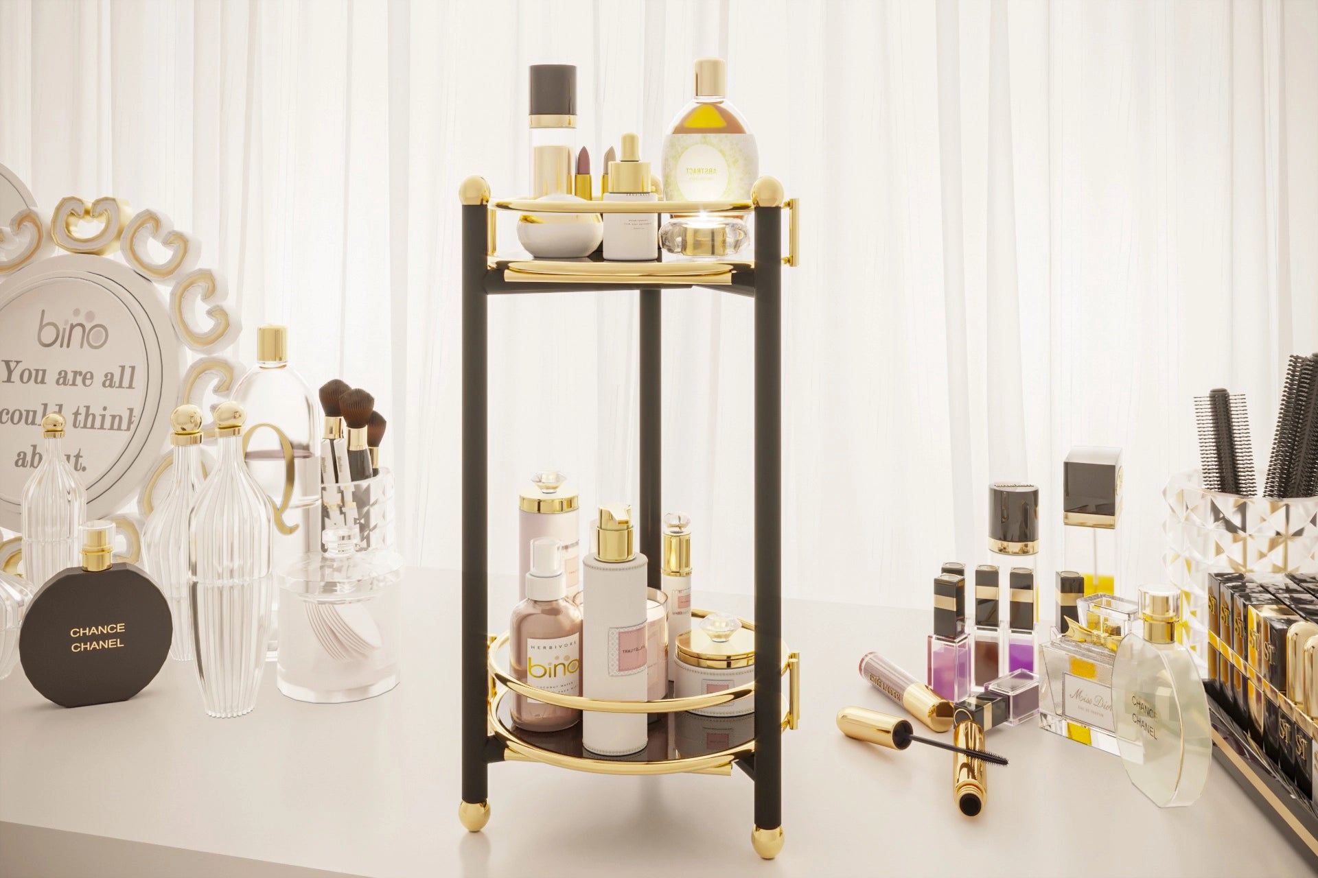 Bino multi-purpose bathroom make-up jewelery organizer (BN7-128)