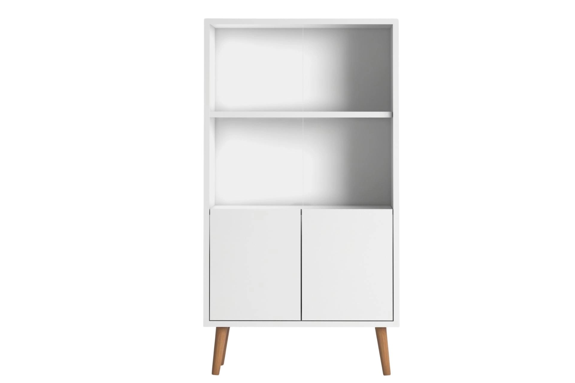 Luce bookshelf with cabinet, white (NT3-845) / made in eu