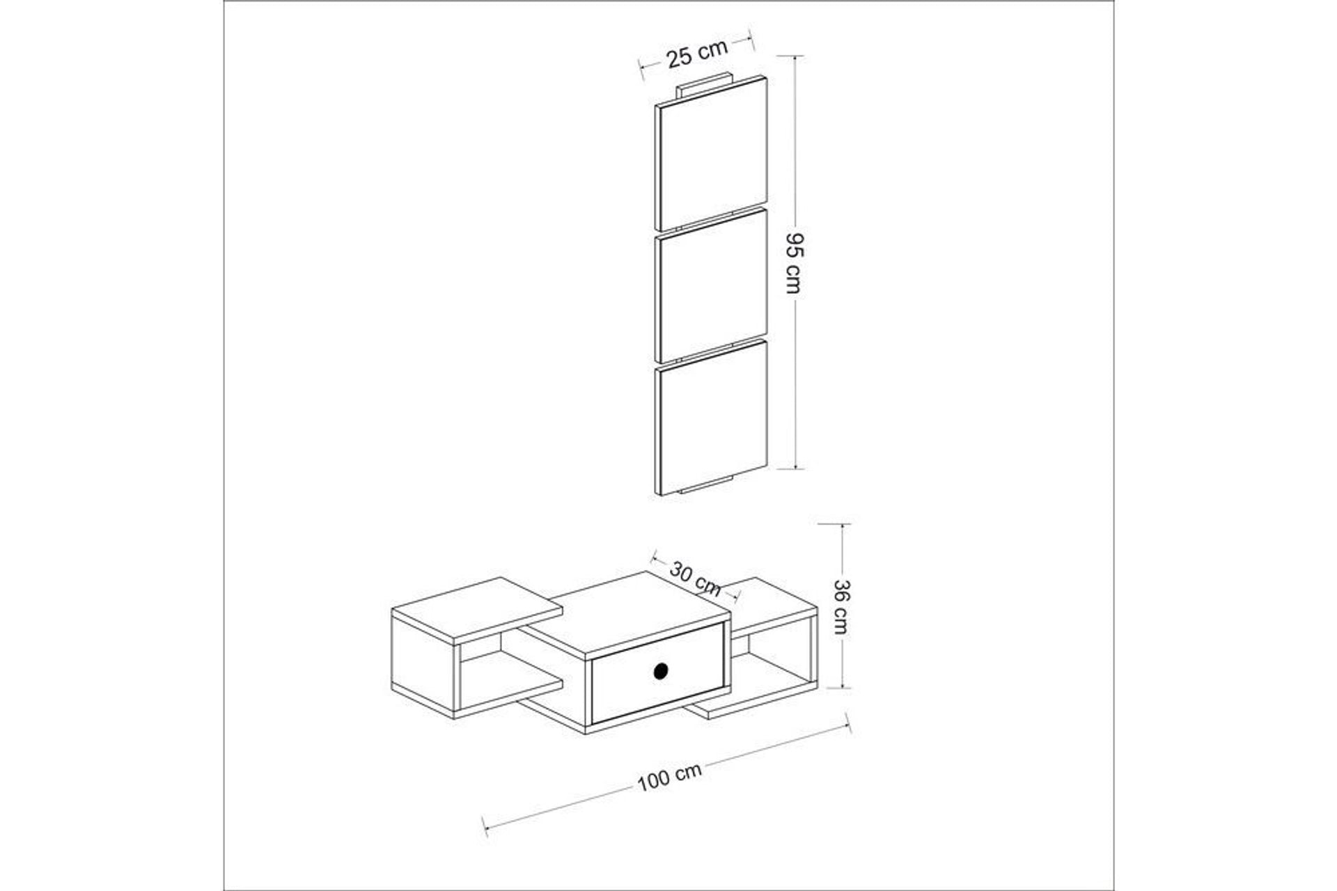 Dorado dresser, mirror, white (MG3-2655) / made in eu