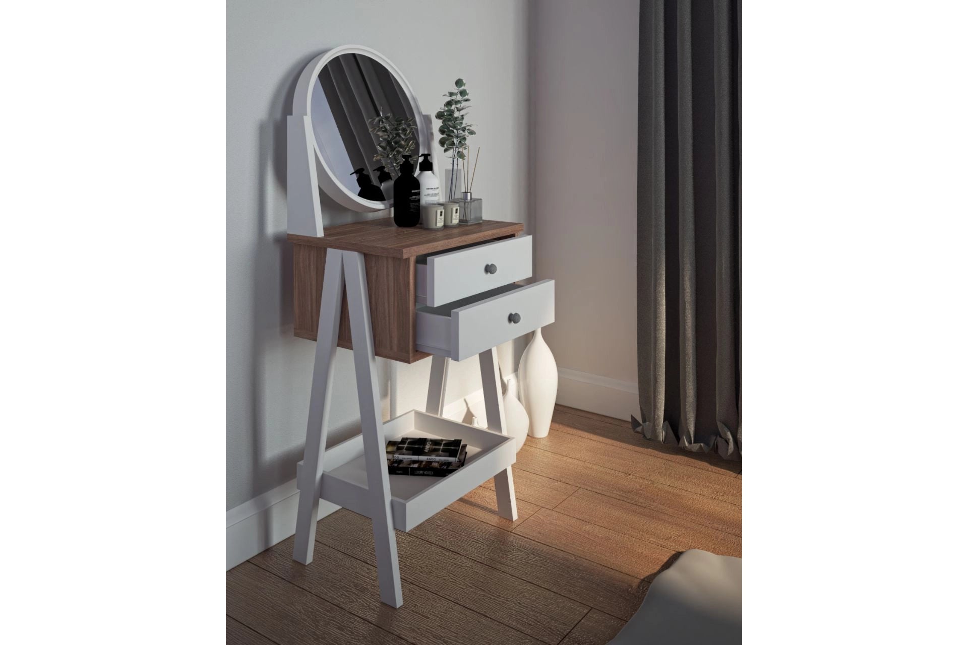 Nesse rose make-up table decorative and useful (NO4-141) / made in eu