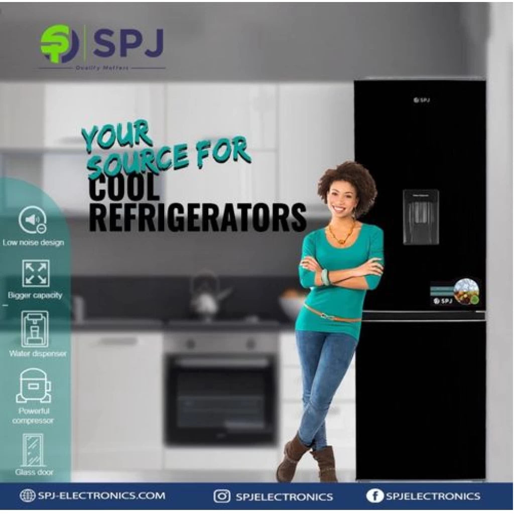 SPJ 429L Bottom freezer Refrigerator with water dispenser