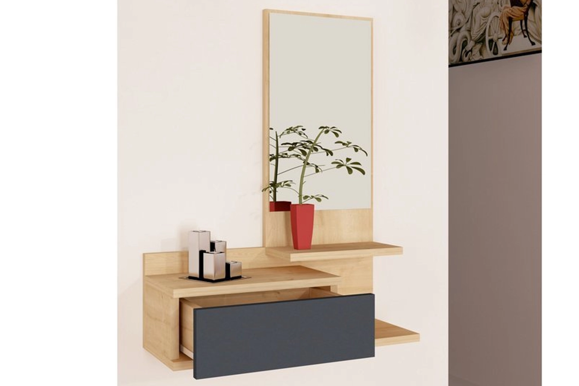Arnetti̇ rozella dresser, sapphire oak anthracite (TT3-353) / made in eu