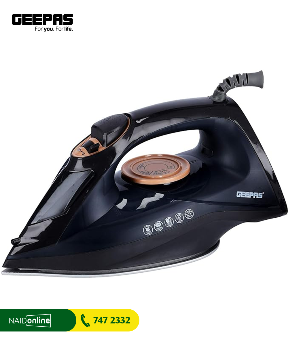 GEEPAS Ceramic Steam Iron 2400W White GSI770N