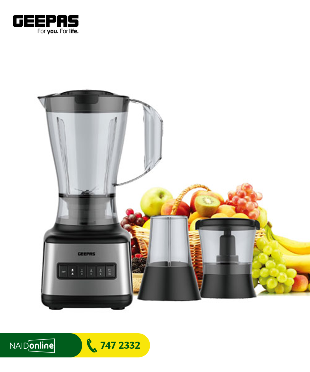 GEEPAS 3 IN 1 STAINLESS STEEL BLENDER GSB44017