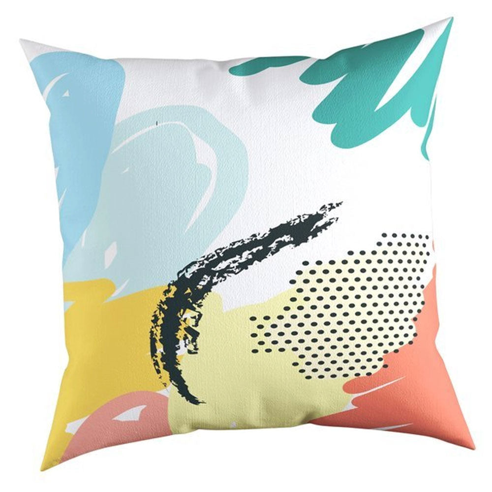 Carnival home double sided colored brush painted printed cushion cover (KQ3-7120)