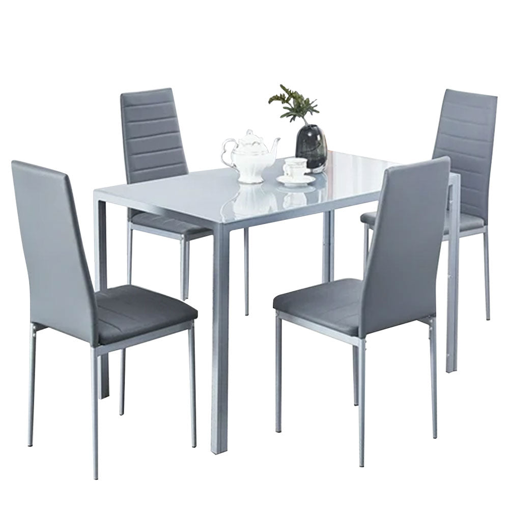 Dining set grey 120x70CM 4 Chairs + 1 Table(DA138 - DA258)