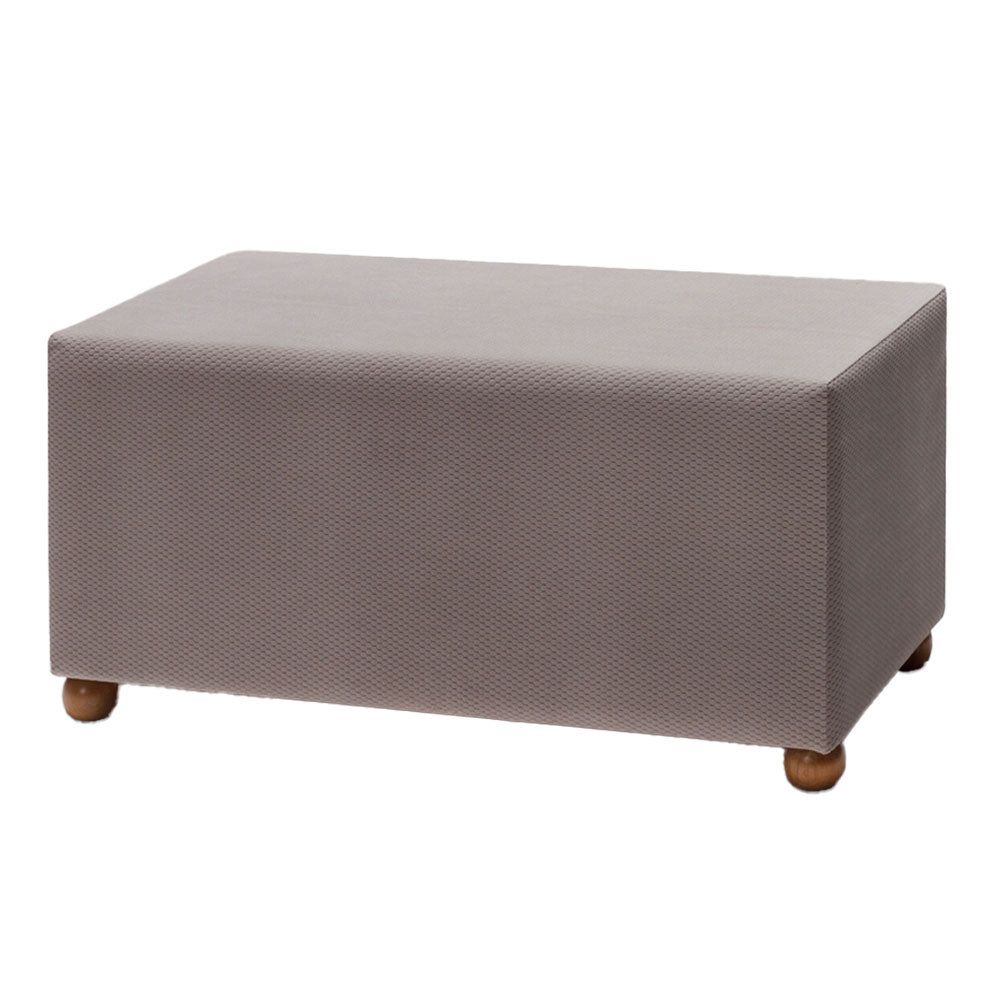 Genma wooden leg ottoman stool brown (AG3-703) / made in eu