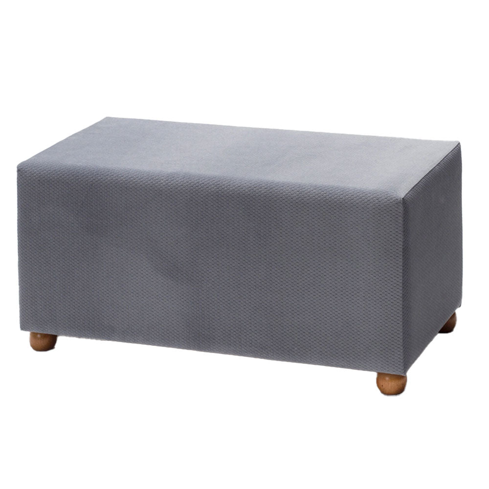 Genma wooden leg ottoman stool gray (AG3-706) / made in eu