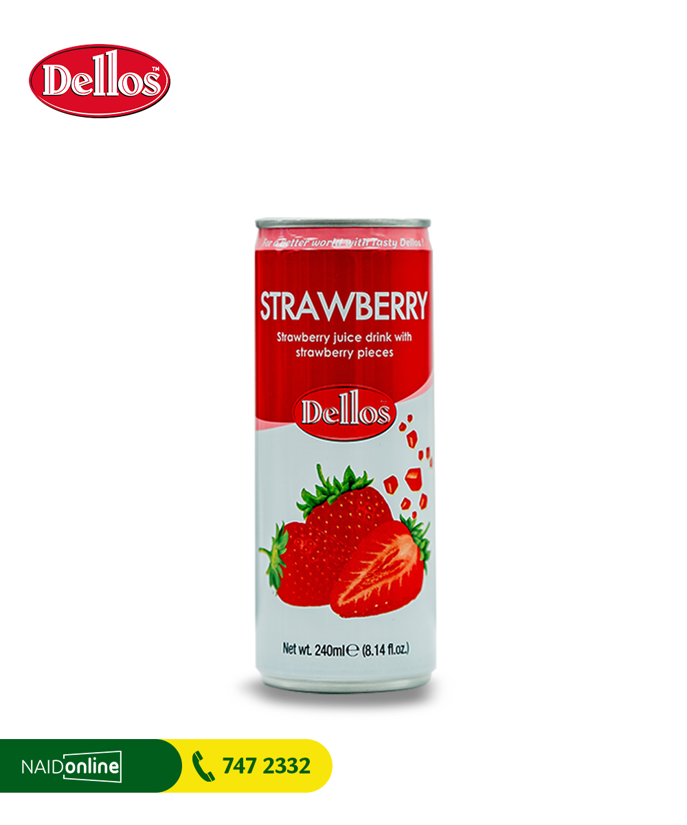 DELLOS Strawberry Juice with Pieces 240ml