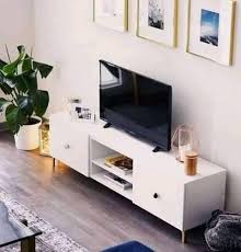 WALL TV CABINET PURE WHITE (150*20*18H) - DSQ0425