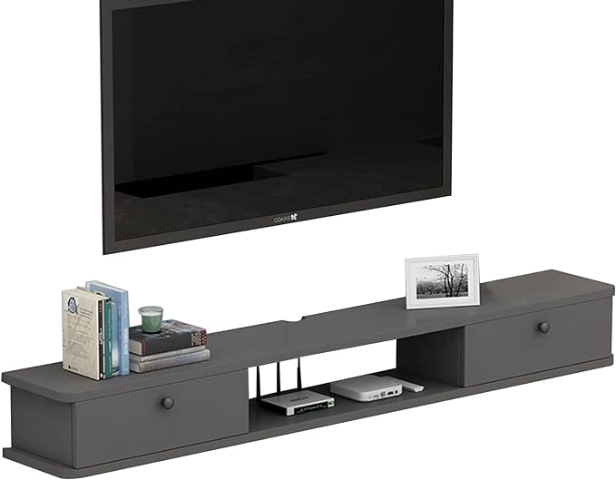 WALL TV CABINET PURE WHITE (150*20*18H) - DSQ0425