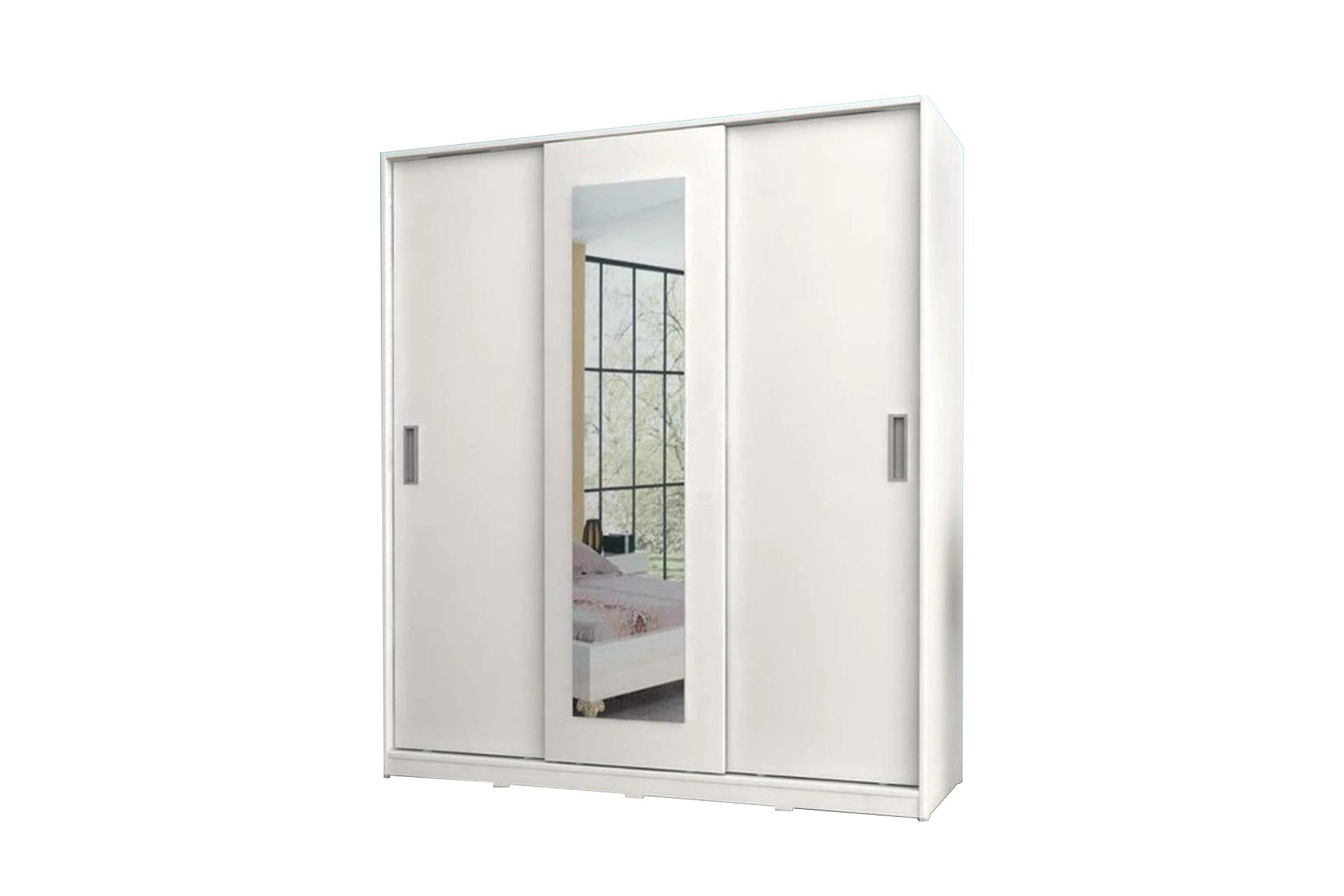 Mirrored wardrobe, 3 doors with sliding (MF5-134) / made in eu
