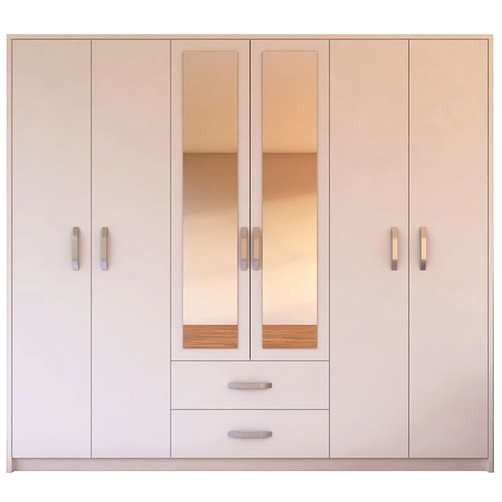 Mirror wardrobe , 6 doors with 2 drawers (MF5-107) / made in eu