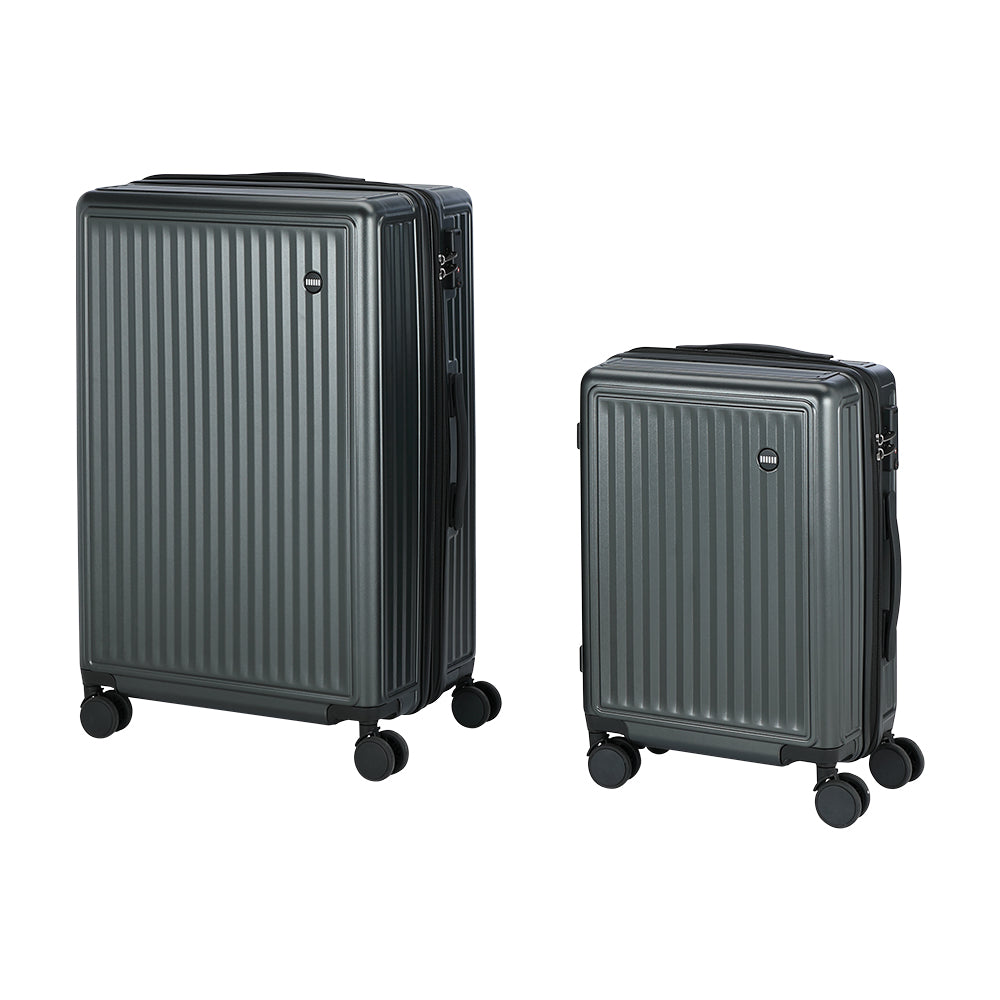 Jed trolley luggage set (2 PCS/SET) - Dark Grey