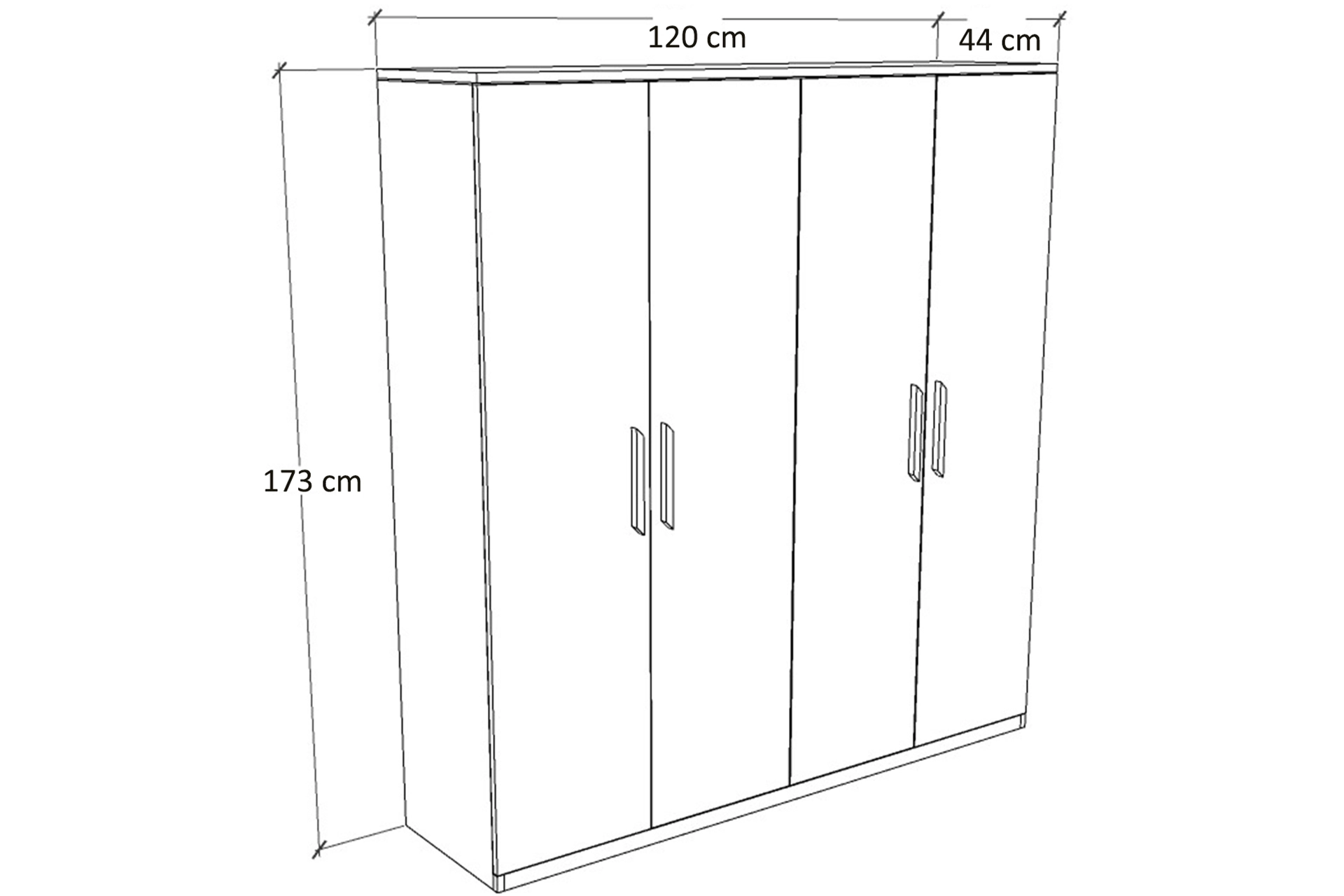 Mirror wardrobe , 4 doors (MF5-169) / made in eu