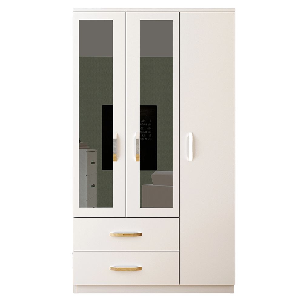 Mirrored wardrobe 3 doors with 2 drawers (MF5-316) made in eu