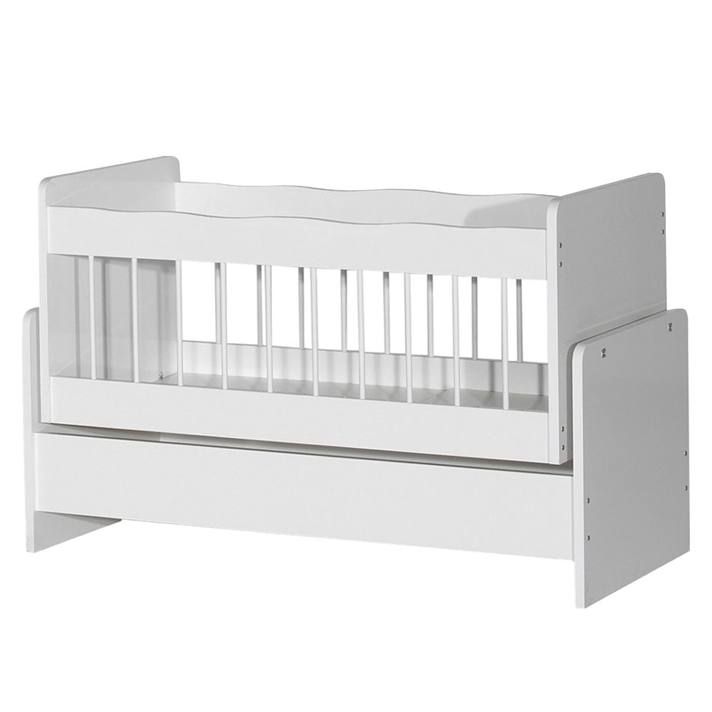 Baby bed rocking cradle , white, 45X100 (VR6-120)/ made in eu