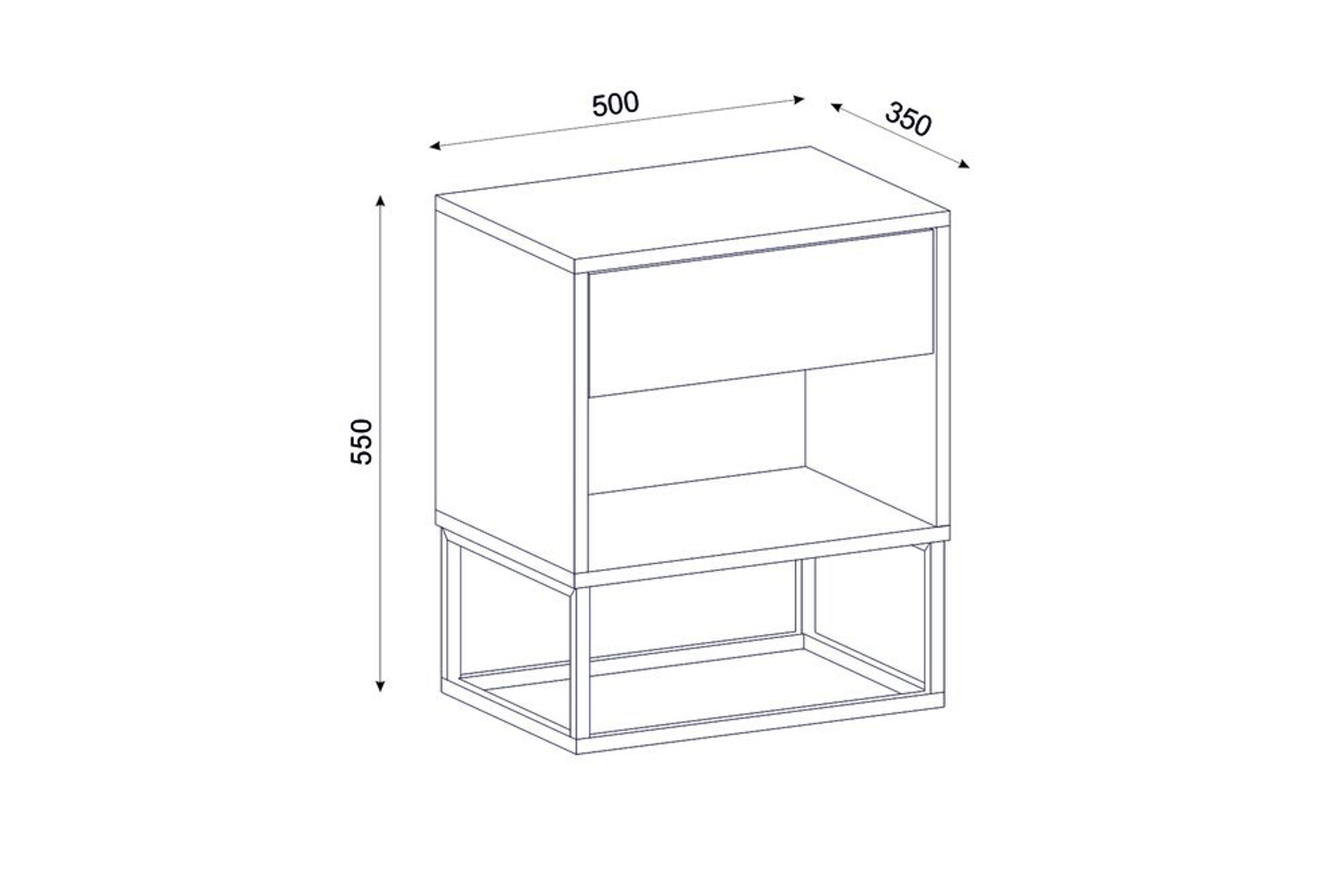 Mordeka premium comfort with one drawer, white(MK4-112) / made in Eu