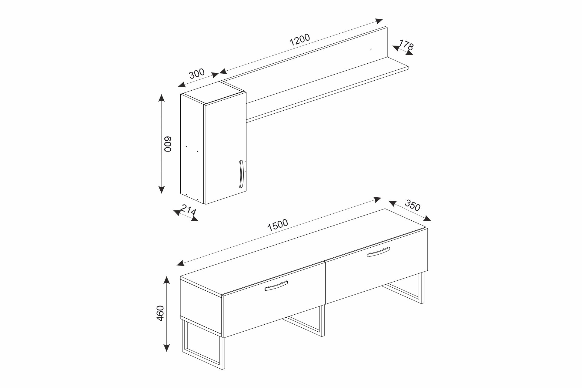 Premium cabinet tv unit (MK4-123) / made in eu