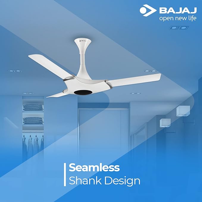 BAJAJ GLOSSY WHITE CEILING FAN 1200MM - ESPERANZA  48'' (130048)