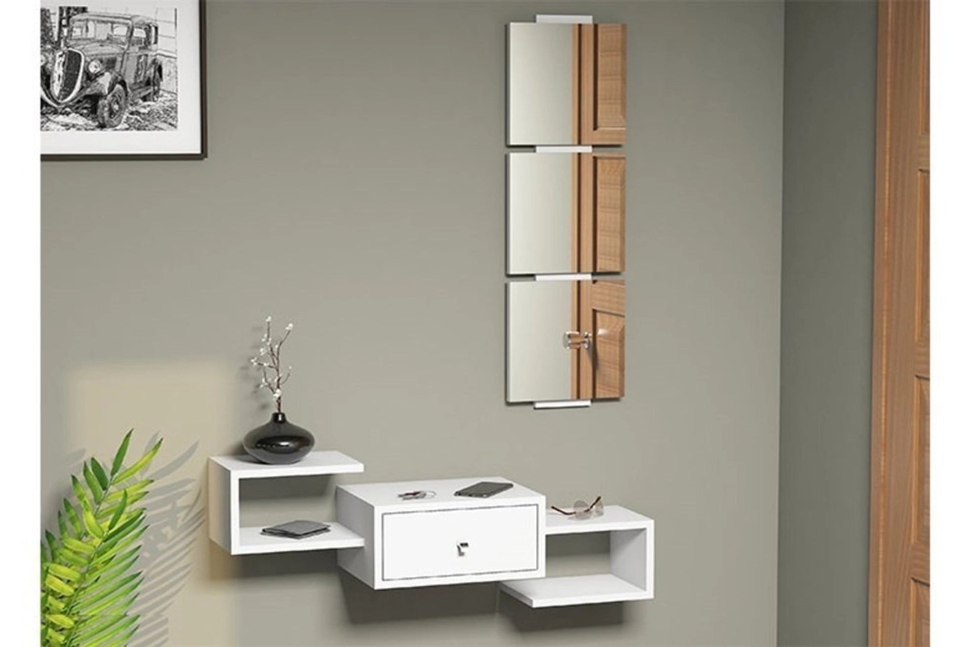 Dorado dresser, mirror, white (MG3-2655) / made in eu