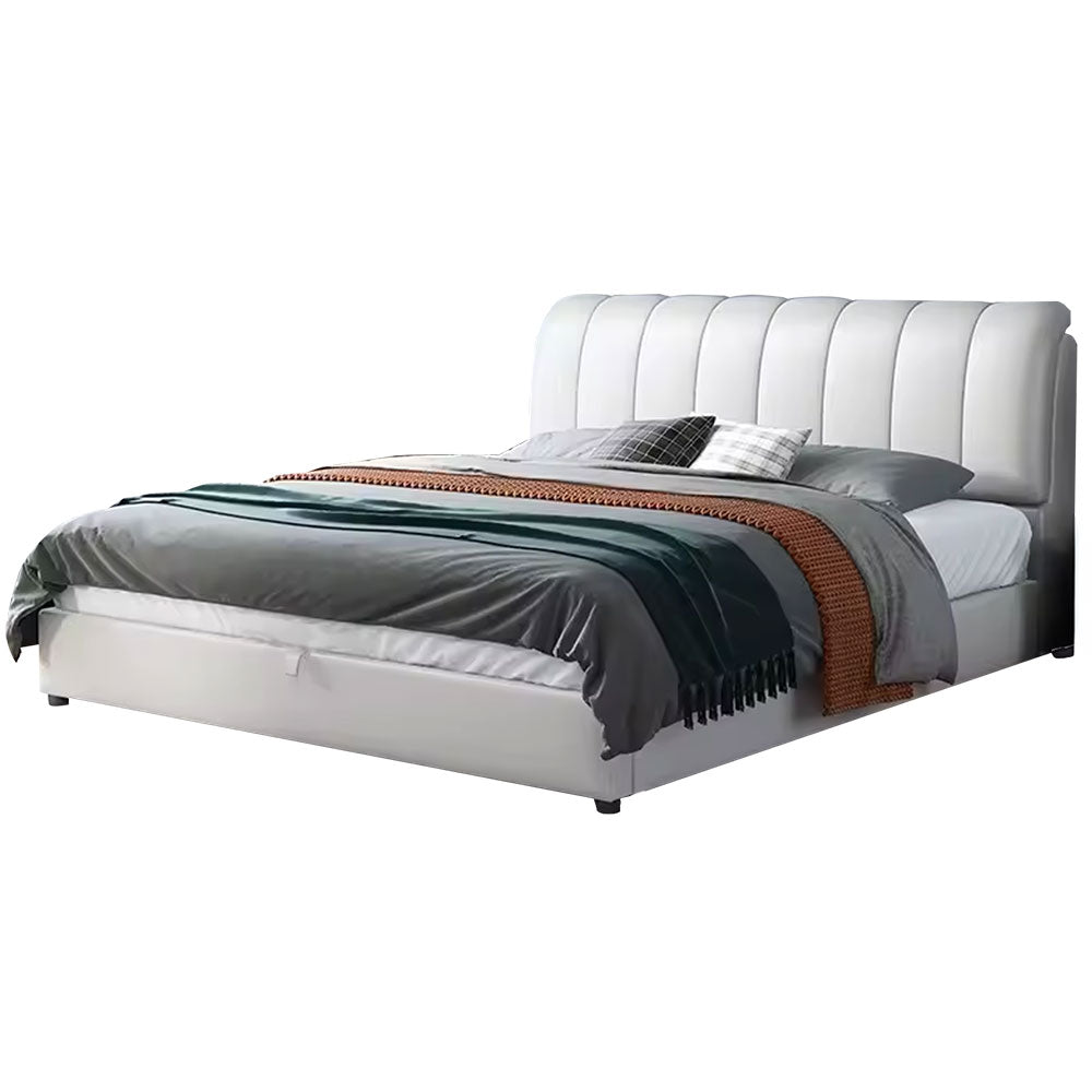 Storage bed queen white 152x200cm #623